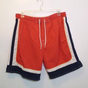 Mens Swim Trunks Large Ocean Pacific OP Vintage Red Board Shorts w/ Liner